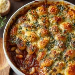 Irresistible Caramelized Shallot and Bean Gratin Recipe First Image