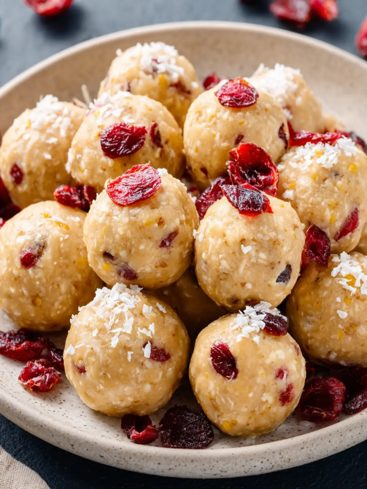 Cranberry Orange Protein Balls First Image