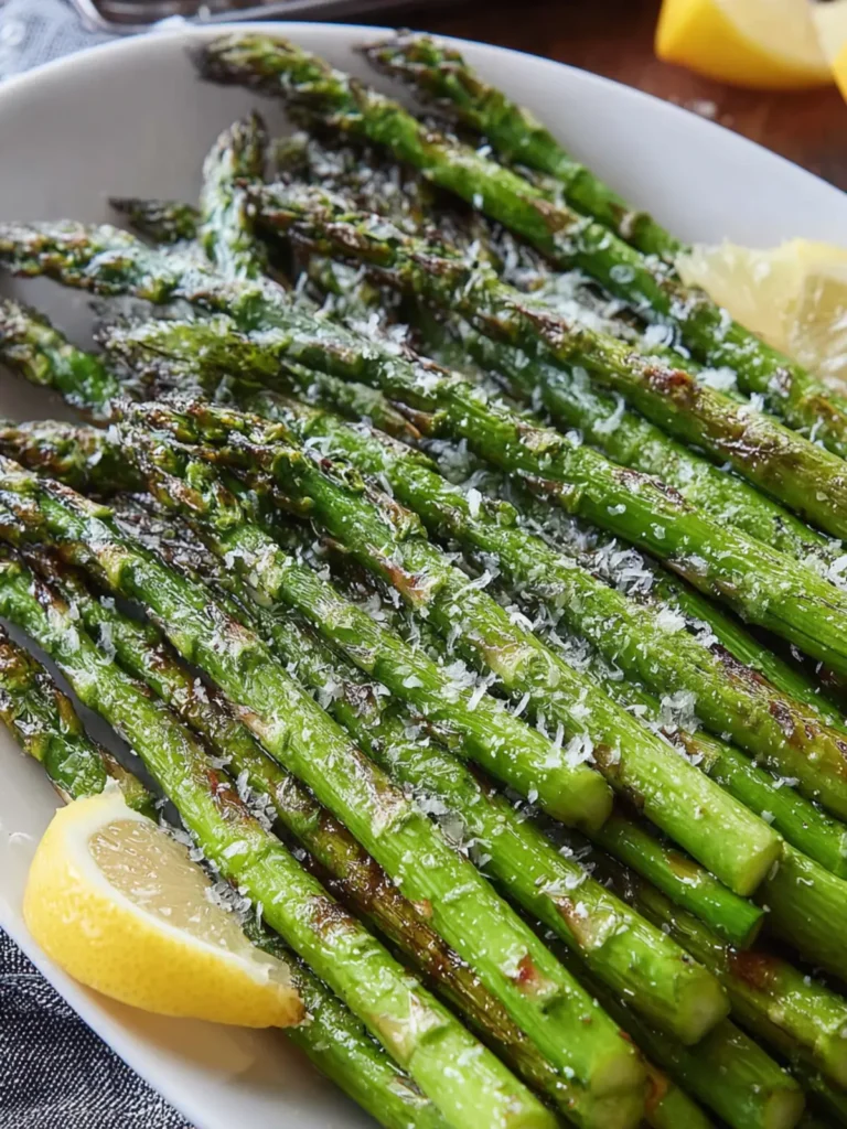 Frozen Parmesan Asparagus in Air Fryer First Image