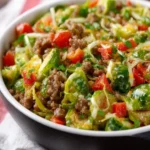Brussels Sprouts Ground Turkey Skillet Recipe First Image