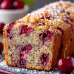Cherry Almond Poppy Seed Quick Bread First Image
