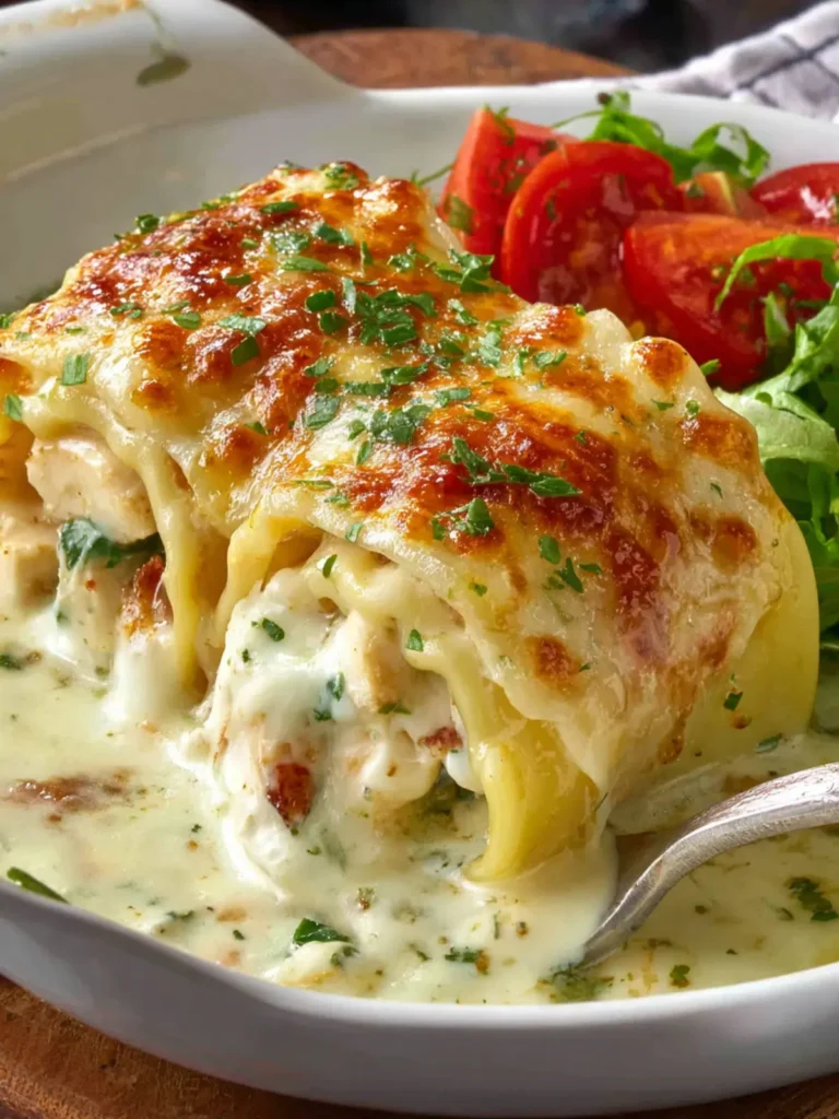 Chicken Alfredo Lasanga Roll Ups First Image
