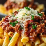 Cheesy Ground Turkey Pasta First Image