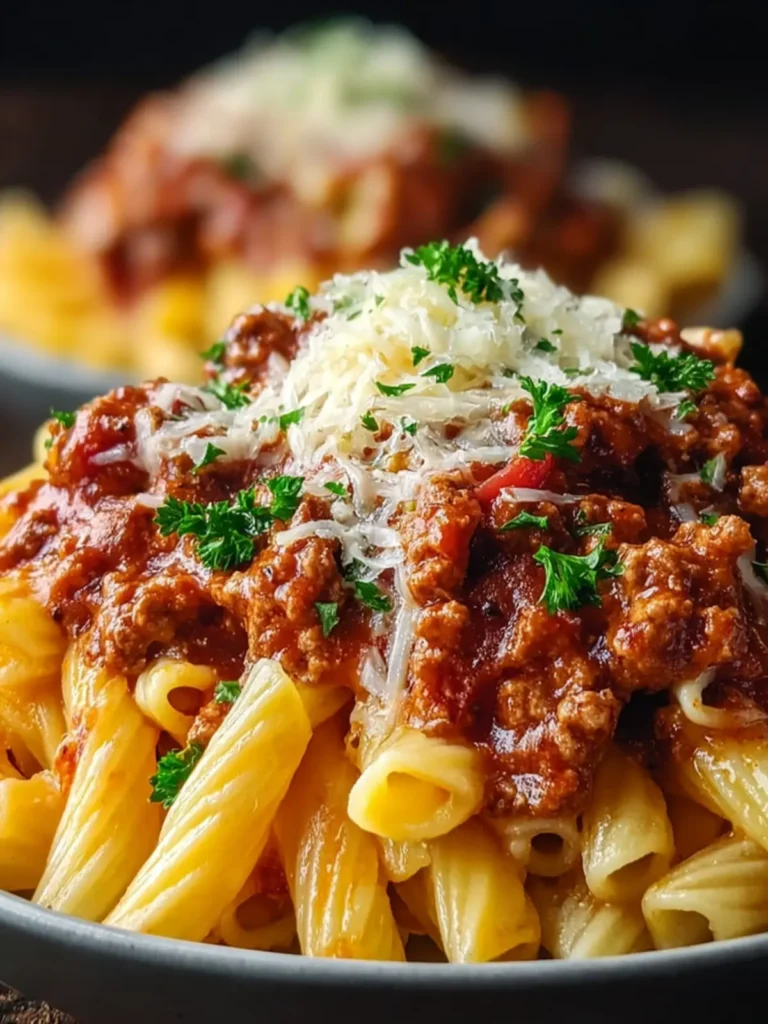 Cheesy Ground Turkey Pasta First Image