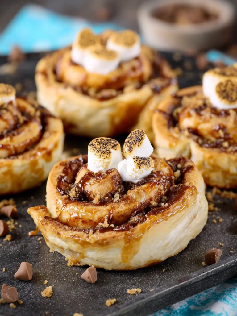Peanut Butter S’mores Sweet Rolls First Image