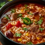 Easy Mexican Beef and Rice Soup Recipe First Image