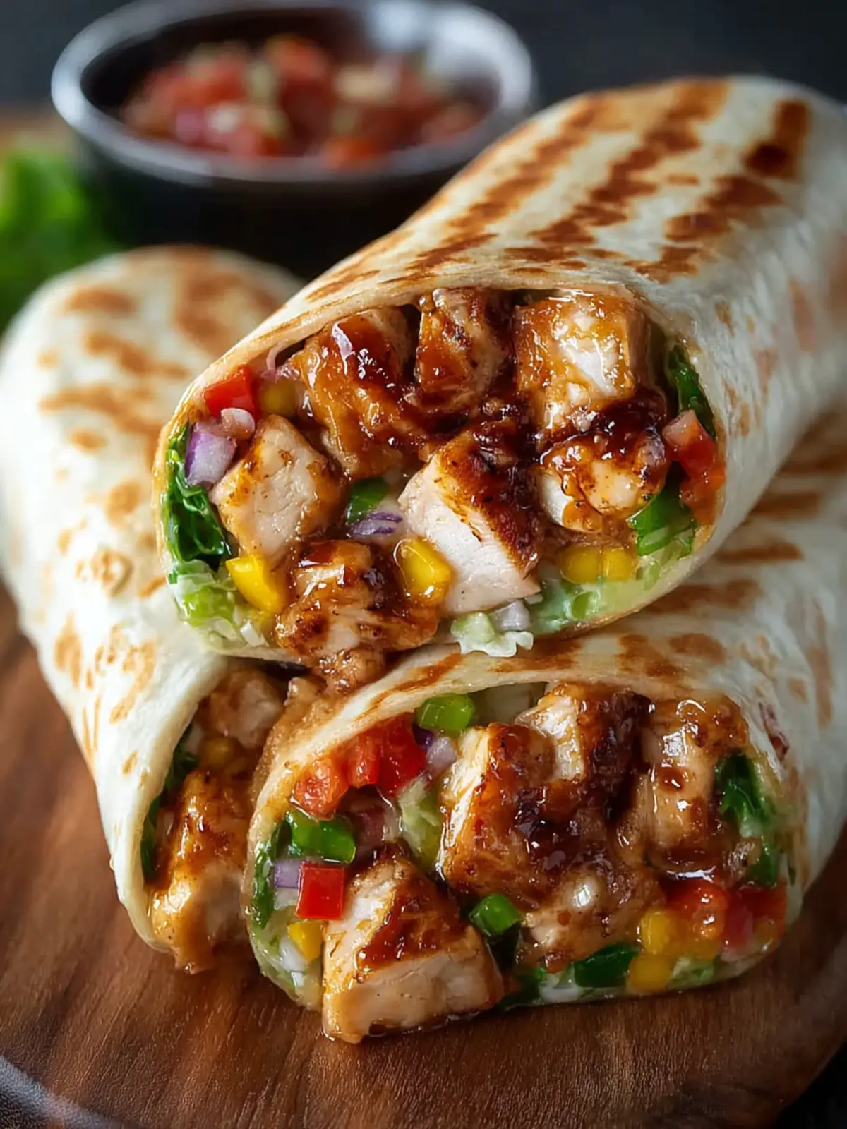 Sweet Chili Chicken Wraps First Image