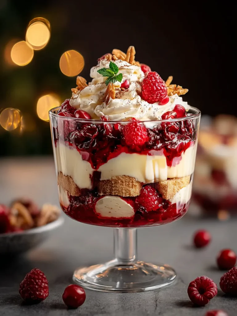 Irresistible Holiday Dessert Trifle in Glass Recipe First Image
