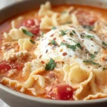 Healthy Lasagna Soup with Turkey, Easy, One Pot First Image