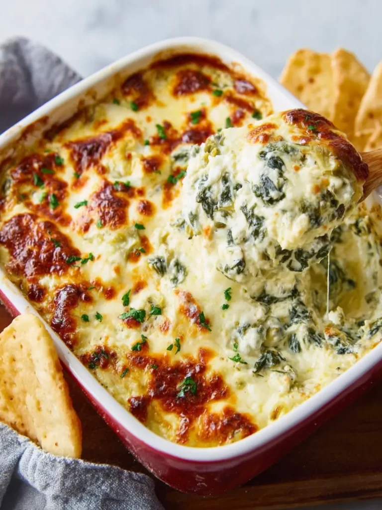 Baked Spinach Artichoke Dip First Image