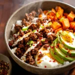 Viral Hot Honey Ground Beef Bowls First Image
