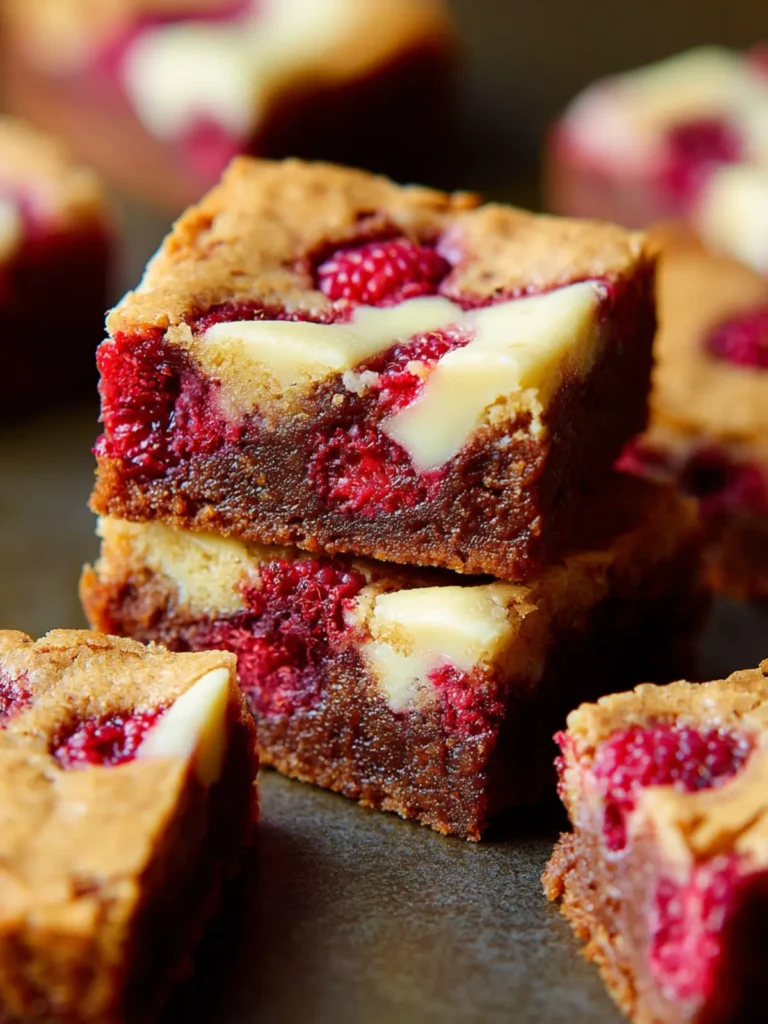 Indulge in Raspberry White Chocolate Swirl Brookies First Image