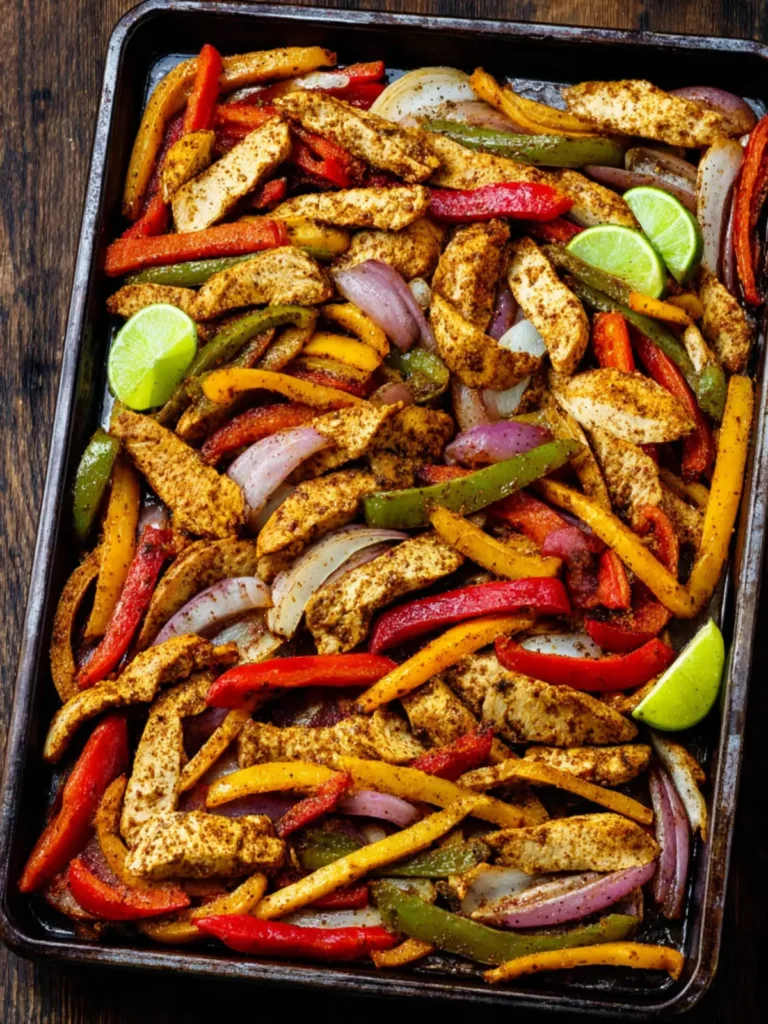 Sheet Pan Chicken Fajitas First Image