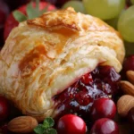Baked Cranberry and Brie Puff Pastry First Image