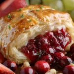 Baked Cranberry and Brie Puff Pastry First Image