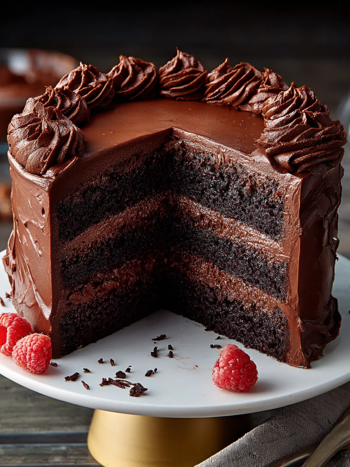 Decadent Double Chocolate Layer Cake Recipe to Indulge In First Image