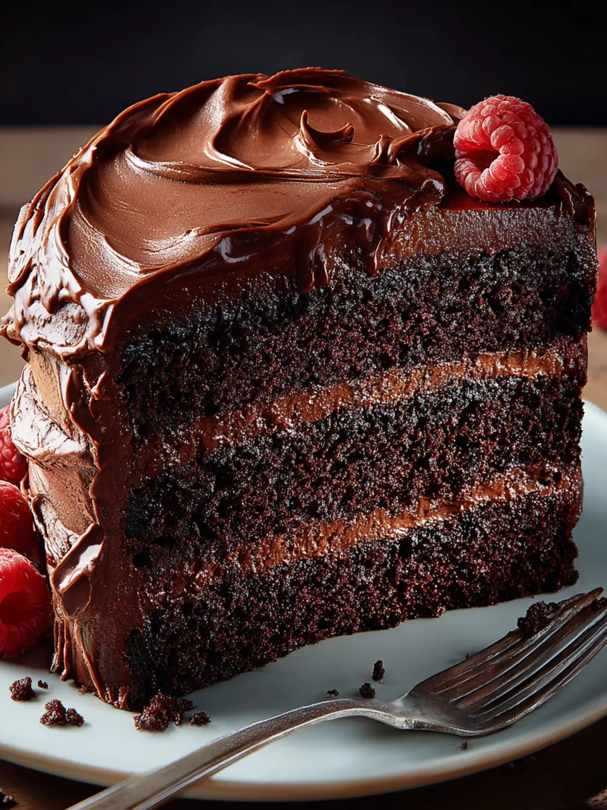 Decadent Double Chocolate Layer Cake Recipe to Indulge In First Image