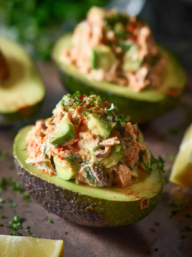 Easy Tuna Stuffed Avocados First Image