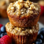 Healthy Banana Oatmeal Muffins First Image