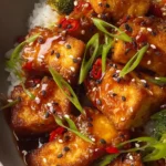 Honey Garlic Tofu First Image