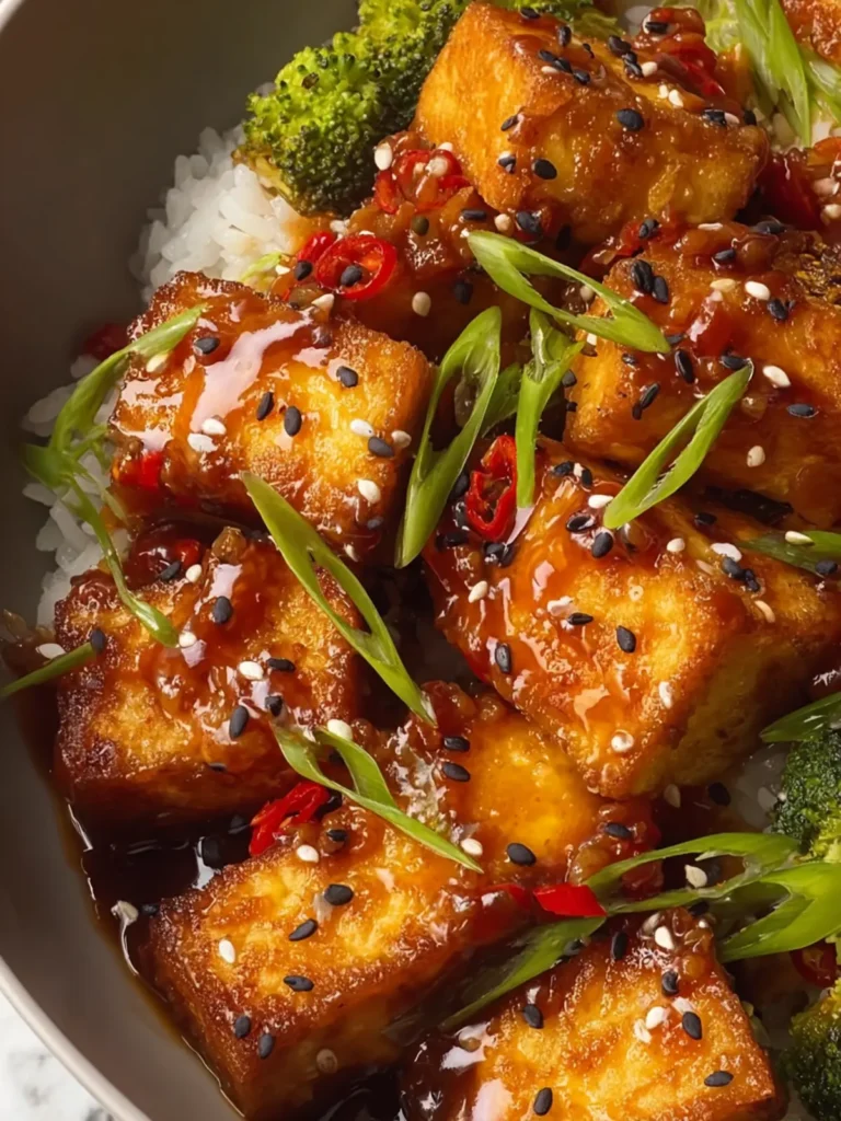 Honey Garlic Tofu First Image