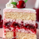 Irresistible Cherry Sour Cream Cake – A Sweet Delight First Image