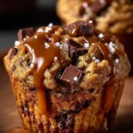 Salted Caramel Chocolate Chunk Muffins First Image