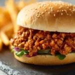 Slow Cooker Ground Turkey Sloppy Joes First Image