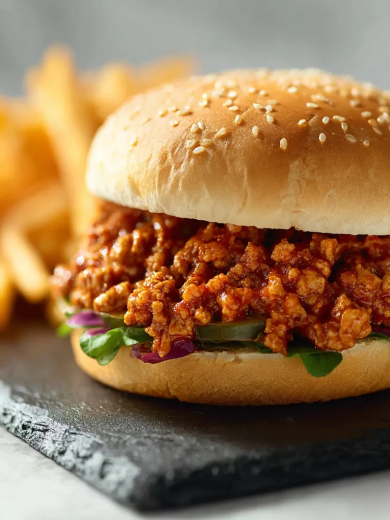 Slow Cooker Ground Turkey Sloppy Joes First Image