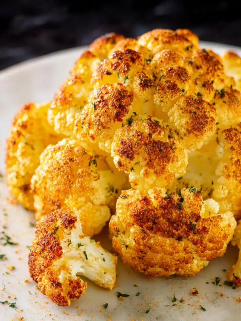 Roasted Cauliflower with Creamy Parmesan Dip (Easy & Crispy) First Image
