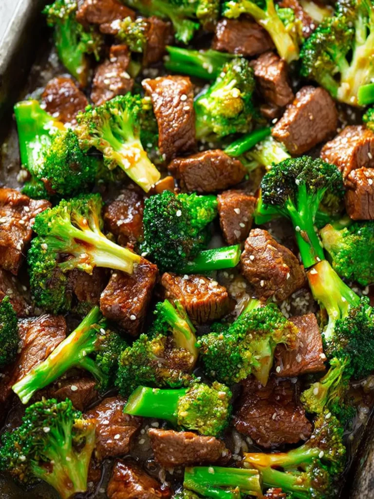 15-Minute Sheet Pan Beef and Broccoli First Image