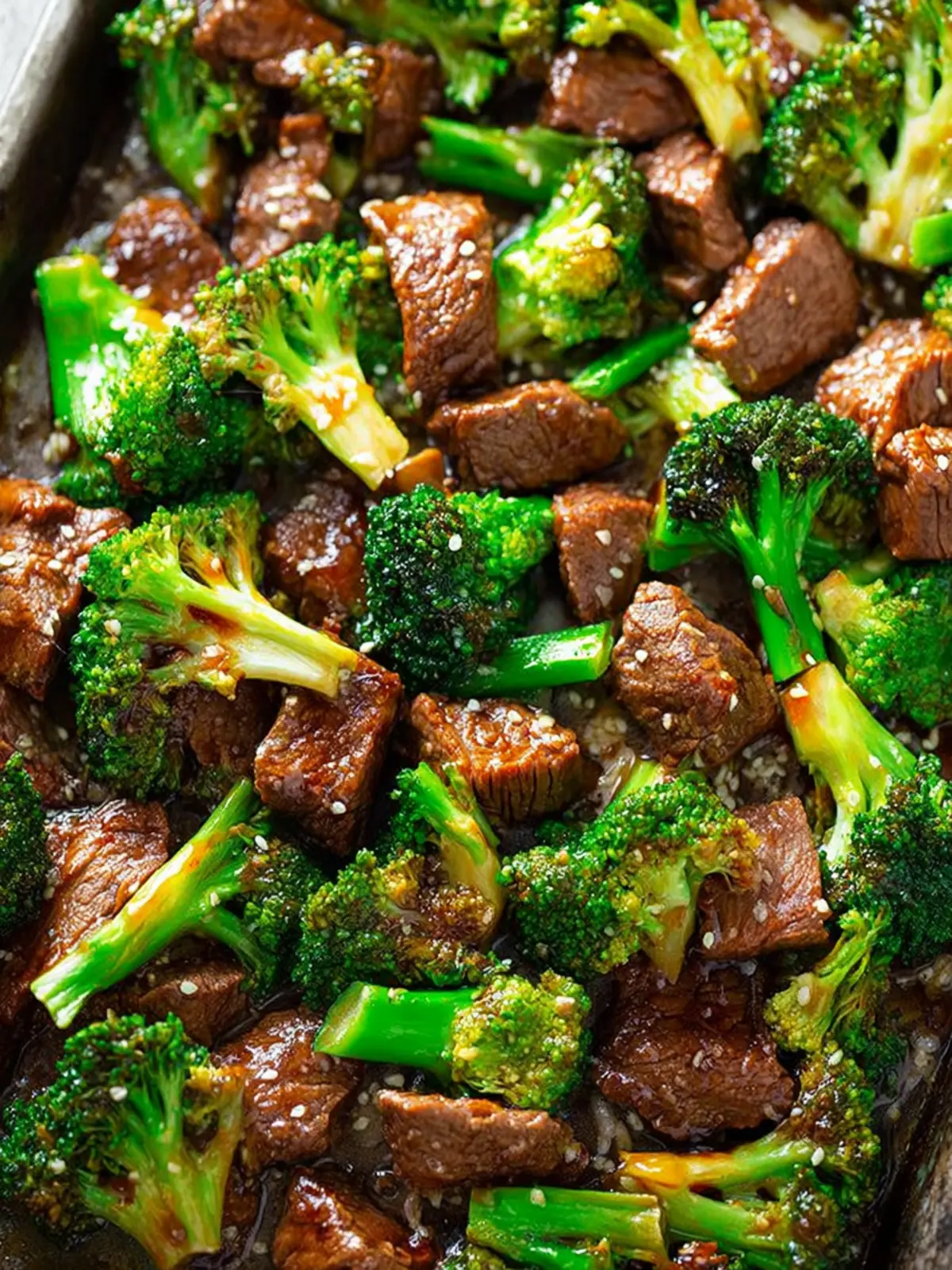 15-Minute Sheet Pan Beef and Broccoli First Image