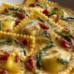 Irresistible Creamy Tuscan Cheese Ravioli Recipe First Image