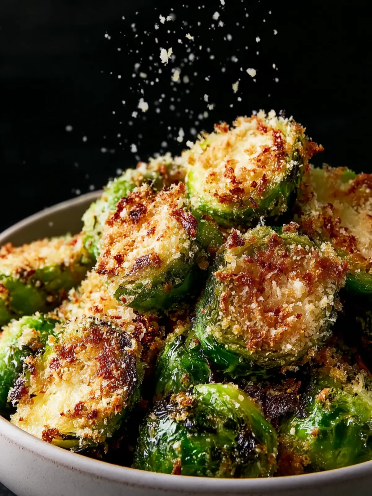 Crispy Parmesan-Crusted Roasted Brussels Sprouts First Image