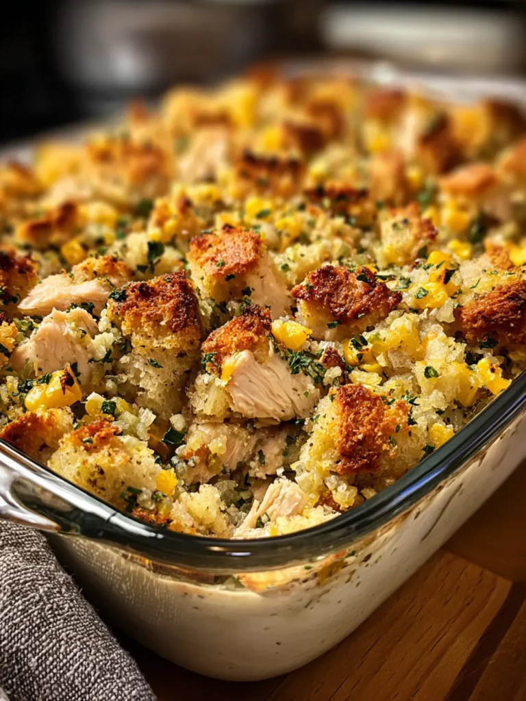 Comforting Chicken and Stuffing Casserole Recipe First Image