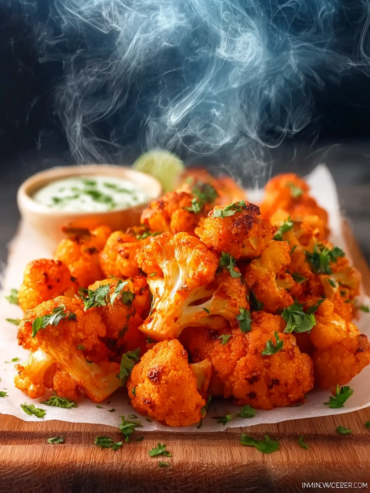 Baked Buffalo Cauliflower Bites First Image