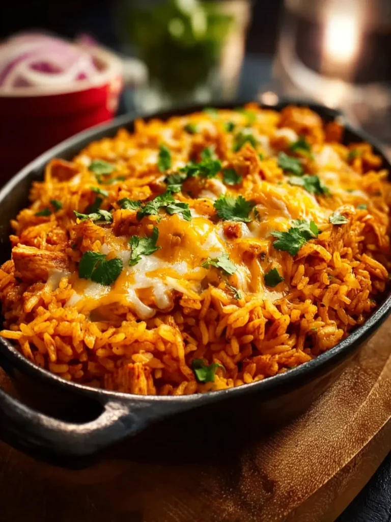 Chicken Enchilada Rice Casserole First Image