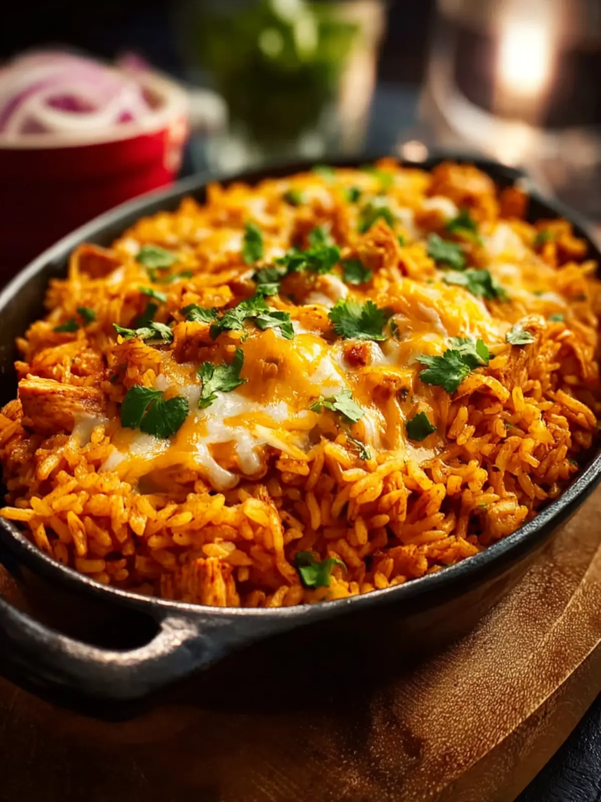 Chicken Enchilada Rice Casserole First Image