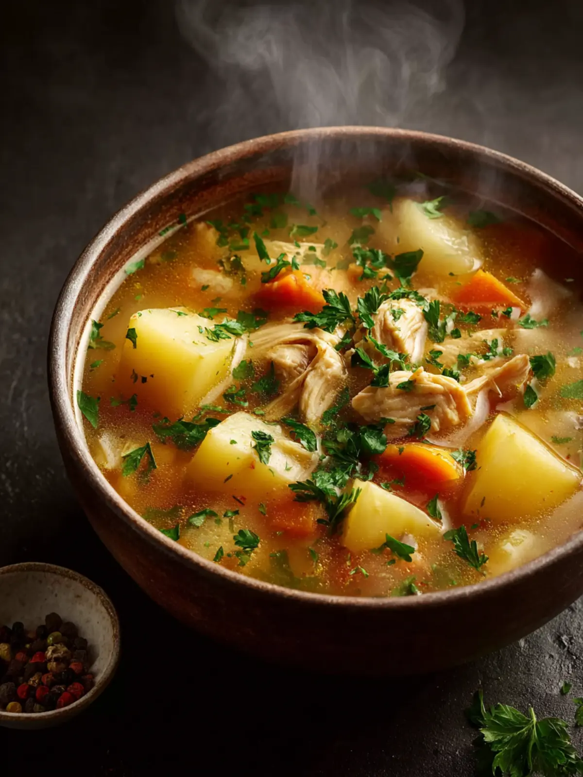 Comforting Chicken Soup with Potatoes First Image