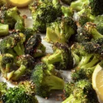 Crispy Oven Roasted Broccoli Recipe with Lemon (Easy) First Image