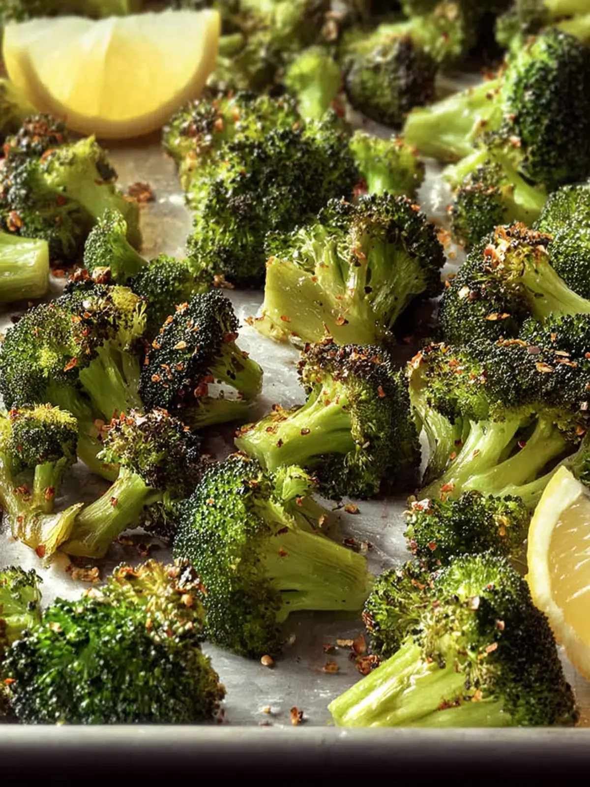Crispy Oven Roasted Broccoli Recipe with Lemon (Easy) First Image