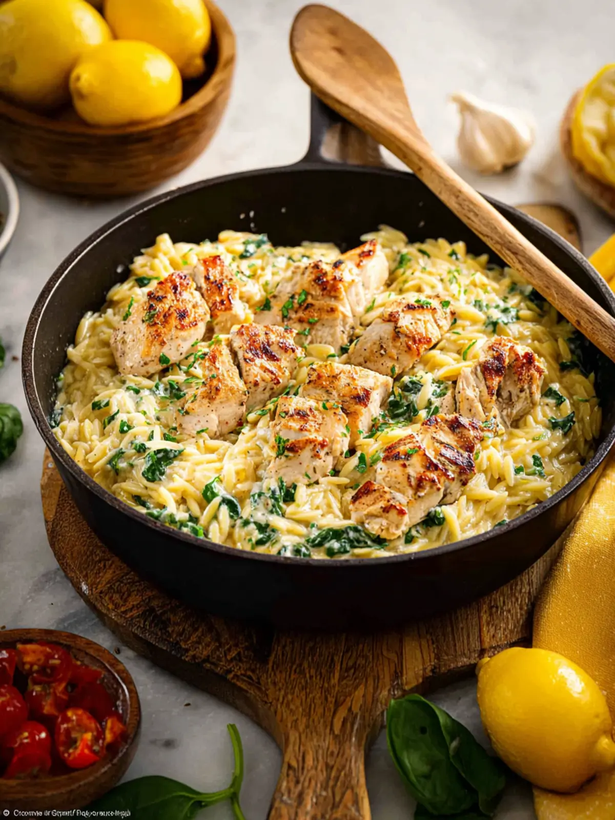 Lemon Chicken Orzo First Image