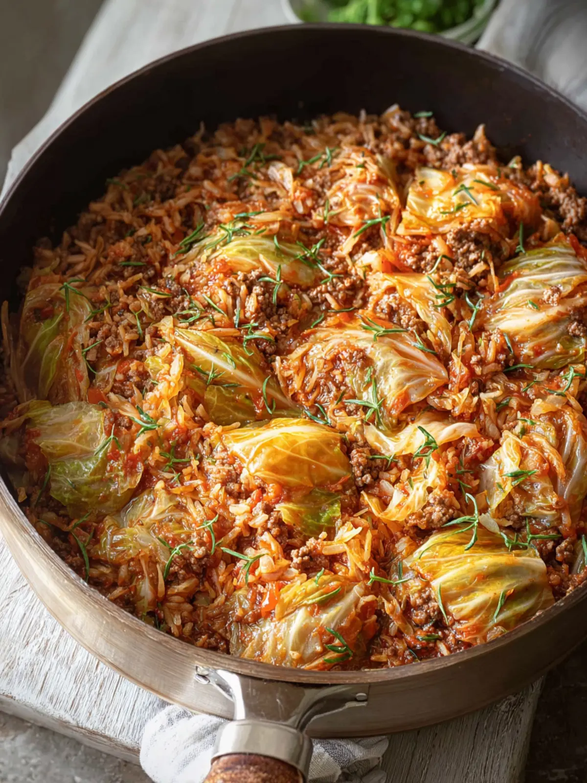 One-Pan Unstuffed Cabbage Rolls Skillet, Easy Dinner First Image