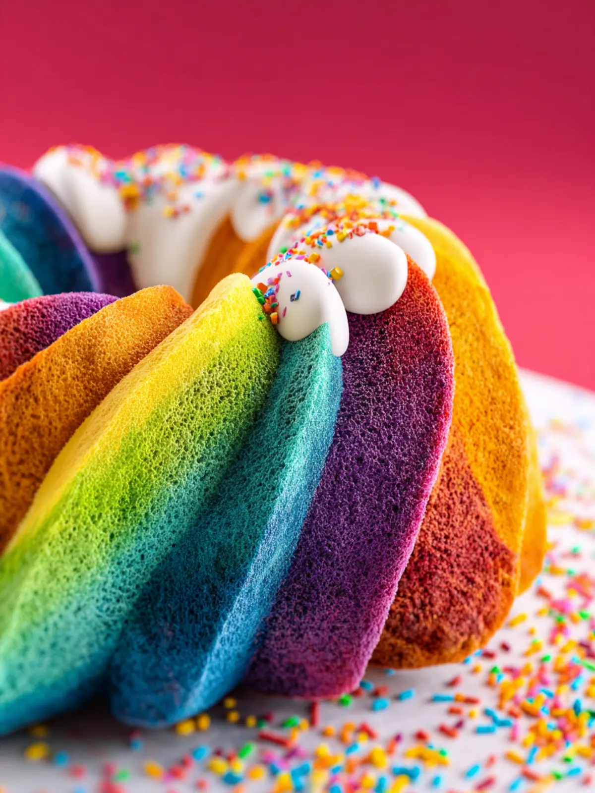 Rainbow Bundt Cake First Image