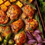 Spicy Honey Chicken Sheet Pan Dinner First Image