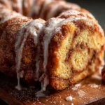 deliciously easy cinnamon donut loaf First Image