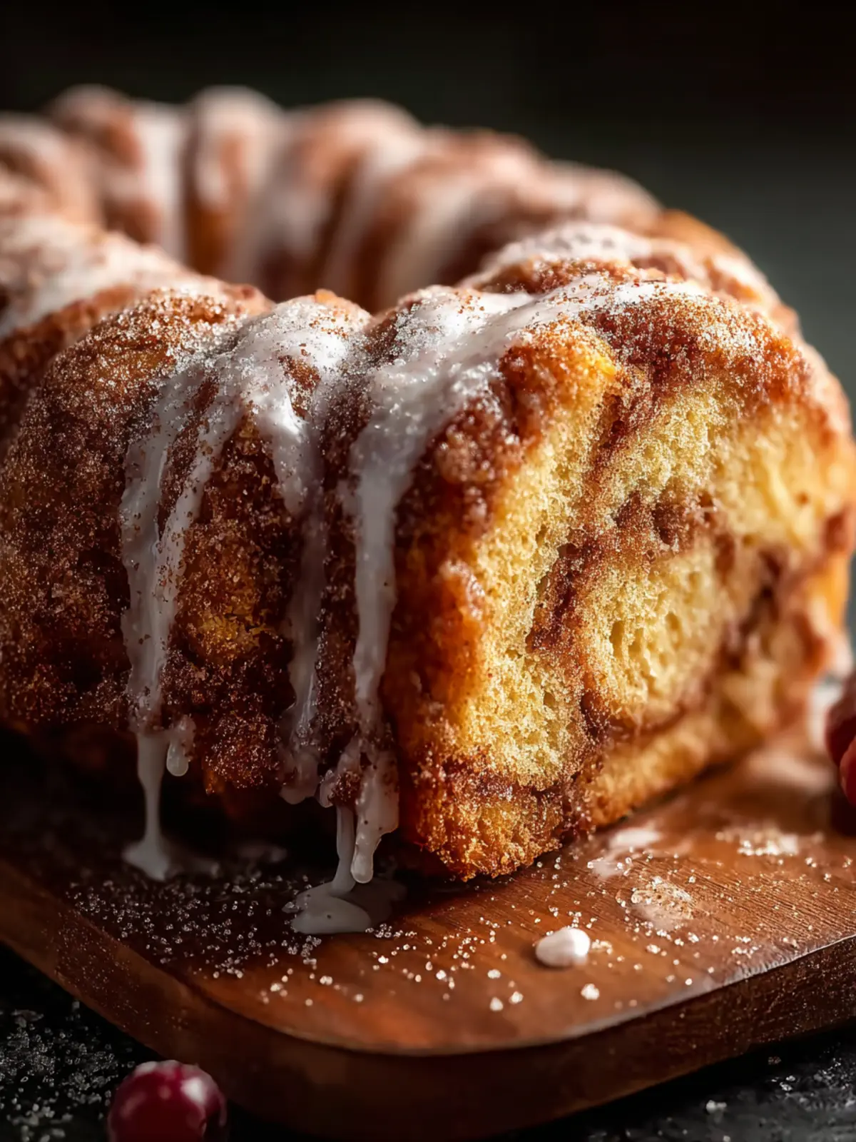 deliciously easy cinnamon donut loaf First Image