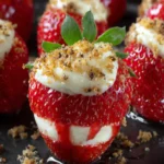 Cheesecake Stuffed Strawberries First Image