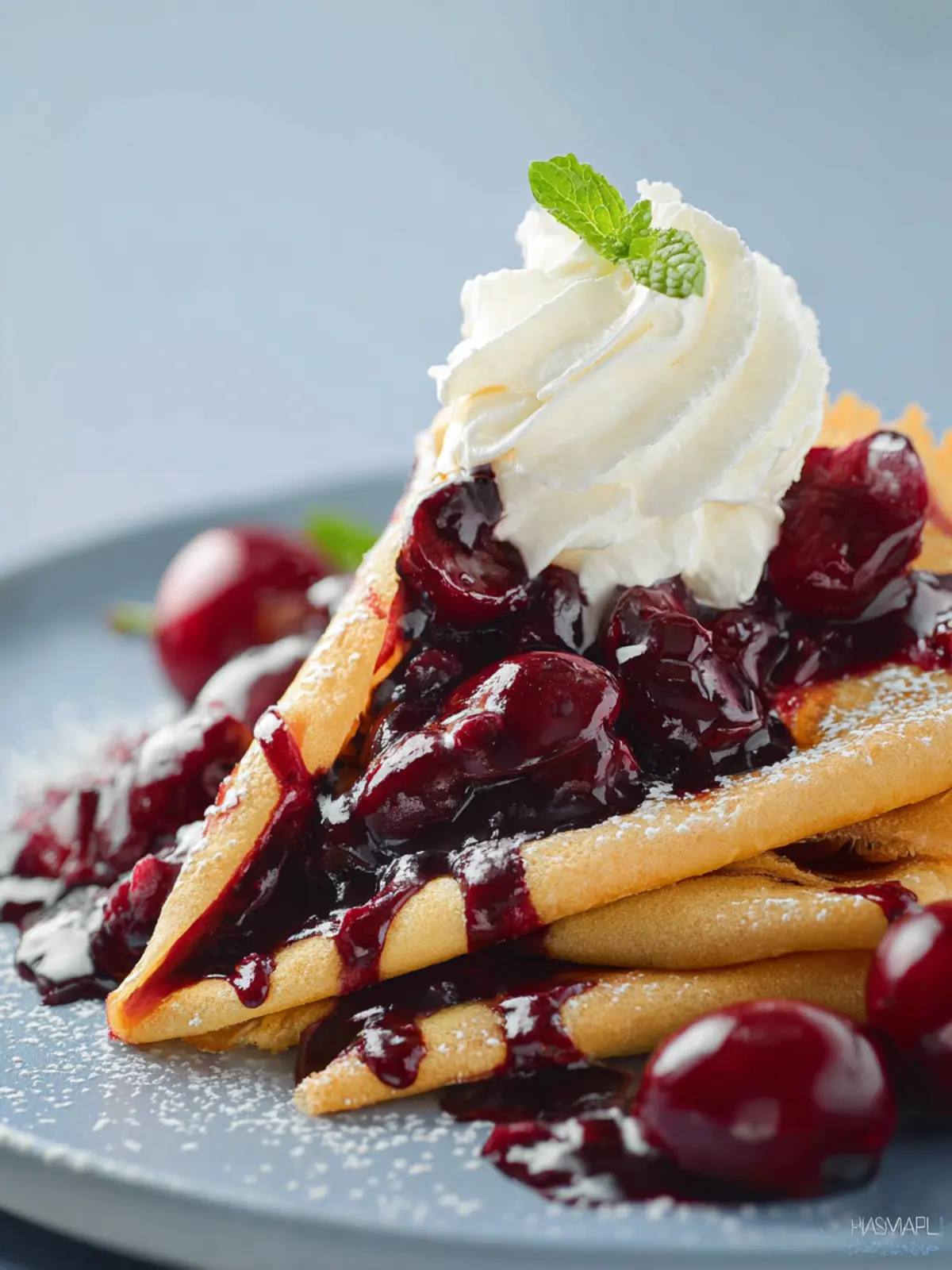 Cherry Cheesecake Crepes First Image