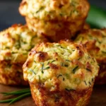 Chicken, Cheese, and Zucchini Muffins | Easy Savory Snack First Image